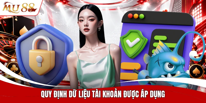 Quy định dữ liệu tài khoản được áp dụng